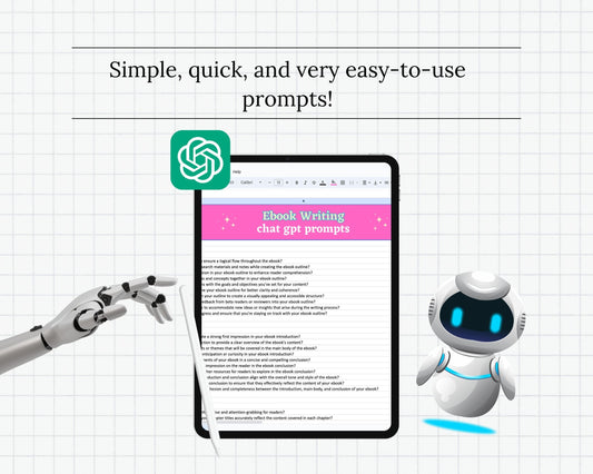 Ebook Writing Chat GPT Prompts