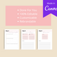 30-Day Personal Growth Challenge | Editable Canva Template A4 Size