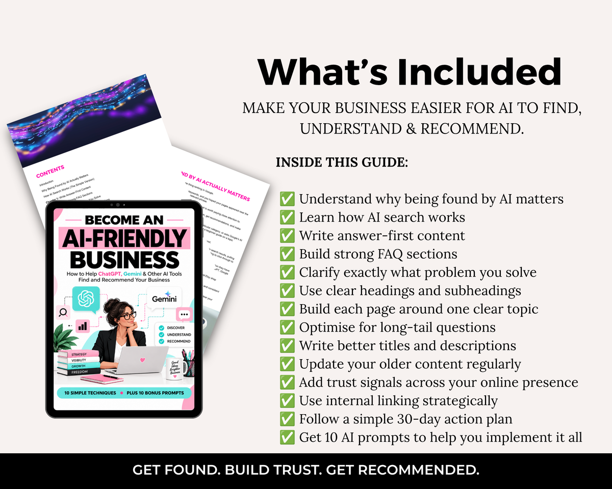 Become AI Friendly Business Guide | PLR Ready
