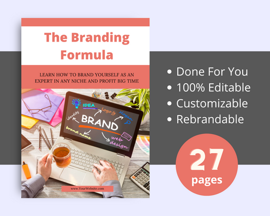 Editable DFY Branding Formula | Done-for-You Ebook in Canva