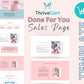 Cotton Pink Sales Page Template in ThriveCart