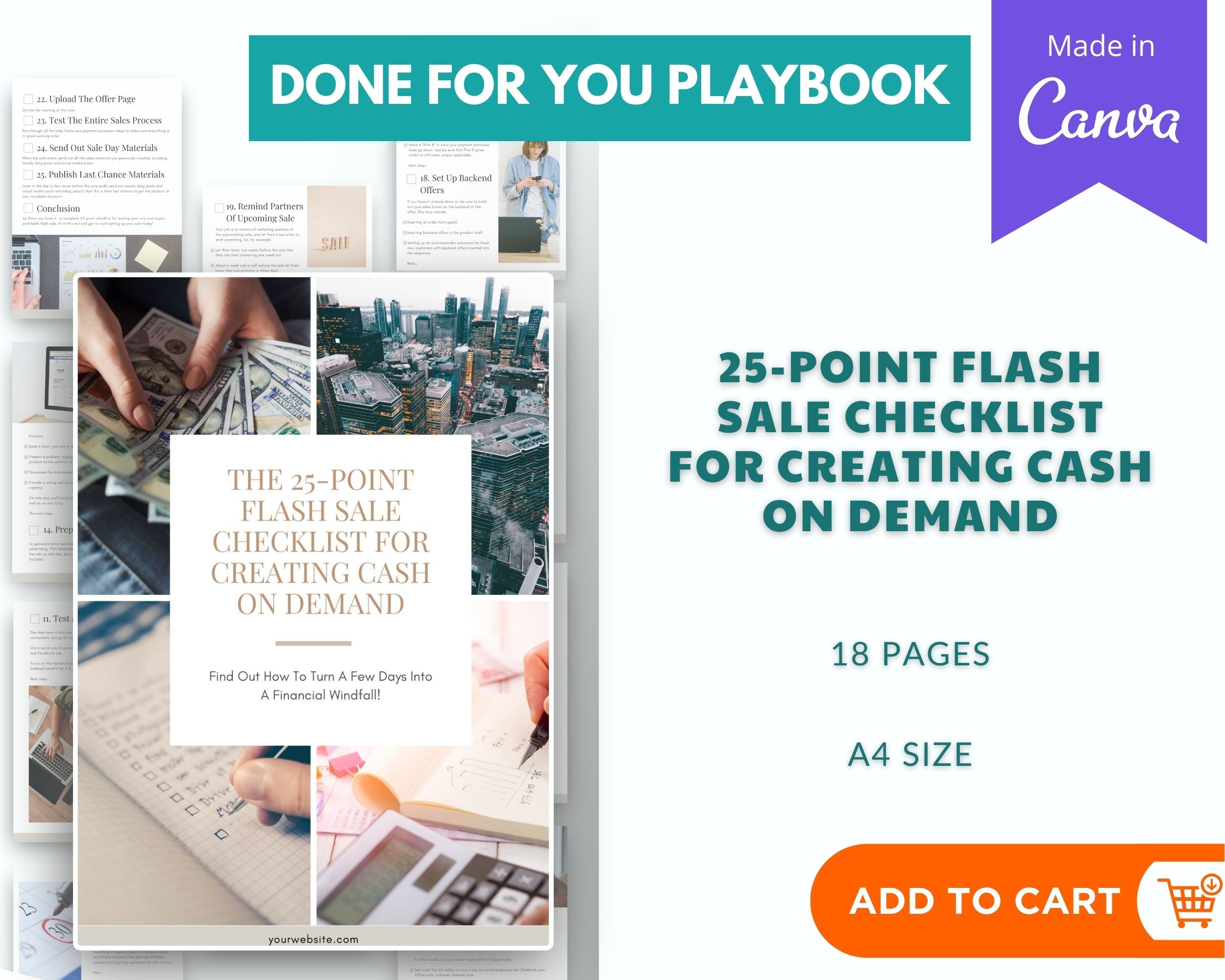 Done-for-You Mini 25-Point Flash Sale Checklist For Creating Cash On Demand