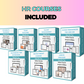 BUNDLE of 15 HR & Communication Courses | Lessons in Google Docs | Done for You Canva Slides