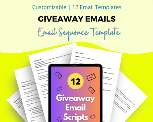 Giveaway Email Sequence | Done-For-You Email Templates
