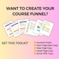 Course Funnel Toolkit | Course Funnel Copy Action Kit | Course Creator Tools