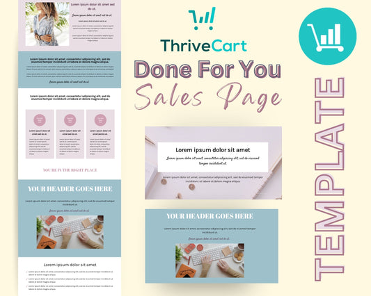 Lilac Sales Page Template in ThriveCart