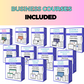 BUNDLE of 19 Business Courses | Lessons in Google Docs | Done for You Canva Slides