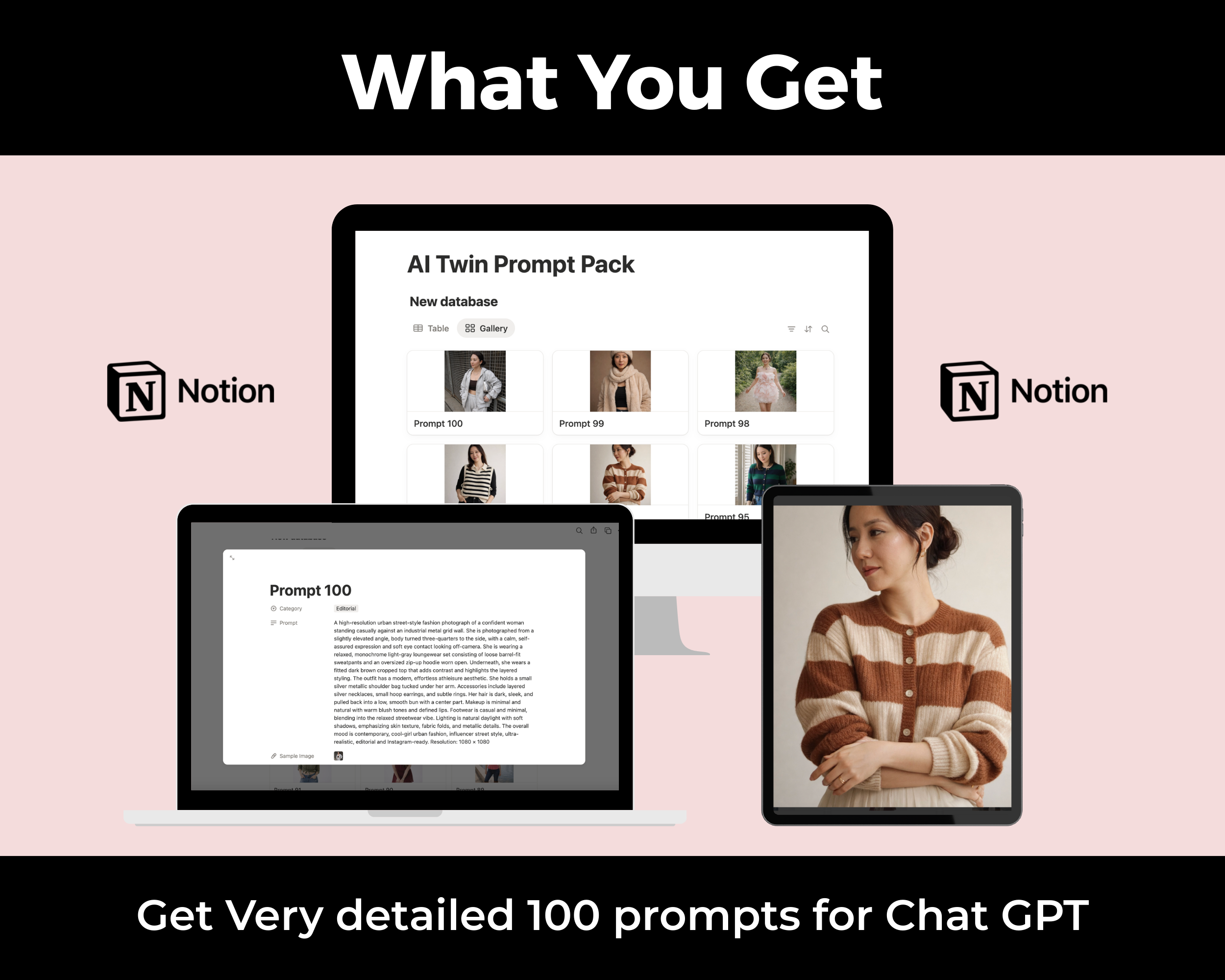 100 Prompts Create Your Own AI Twin Notion Board | AI Twin Step by Step Guide | Custom GPT