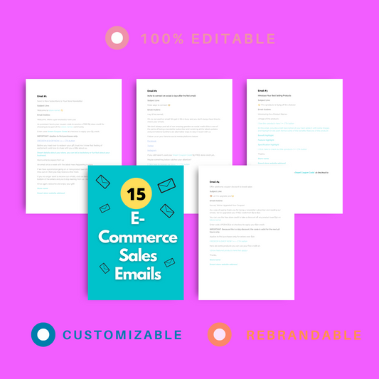 E-Commerce Sales Email Sequence | Nurture, Sell, And Fulfill All Your Online Shop Orders