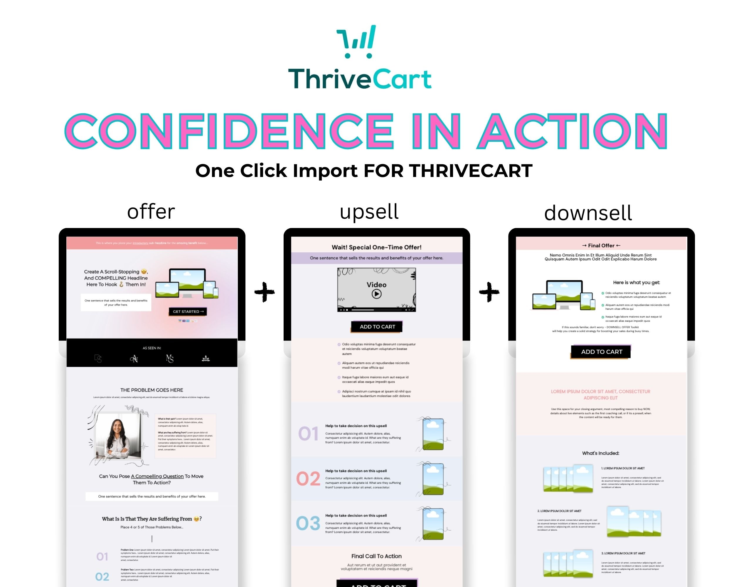 Confidence in Action Enhanced ThriveCart 4-Page Sales Funnel