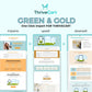 Green & Gold ThriveCart 4-Page Sales Funnel Template