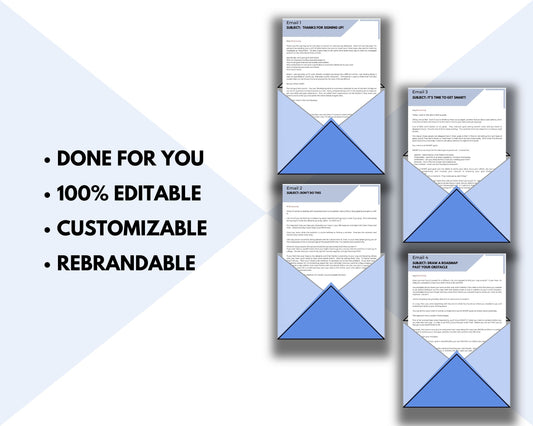 Editable Overcoming Obstacles Email | Rebrandable Done-for-You eCourse