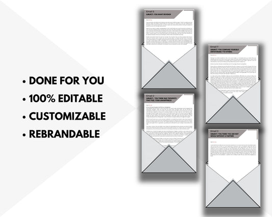 Editable 7 Reasons Why You're Unhappy Emails | Done-for-You eCourse
