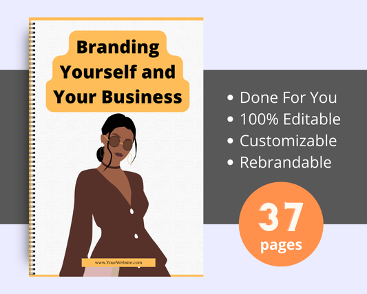 Editable Branding Yourself and Your Business | Done-for-You Ebook in Canva