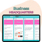 Business HQ Trello Board, Business Organization Workflow, Business Checklist