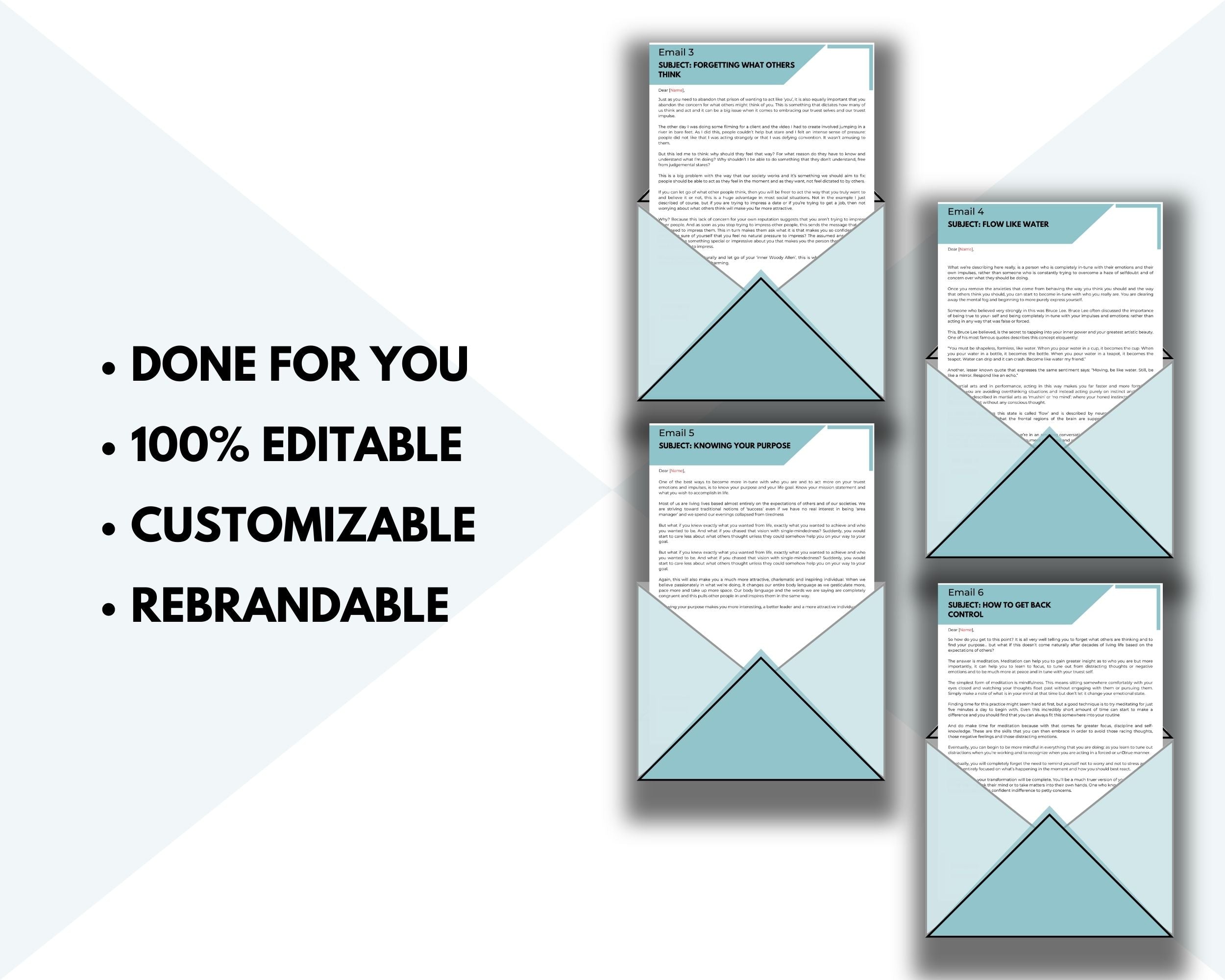 Editable 5 Step Personal Transformation Guide | Rebrandable Done-for-You eCourse