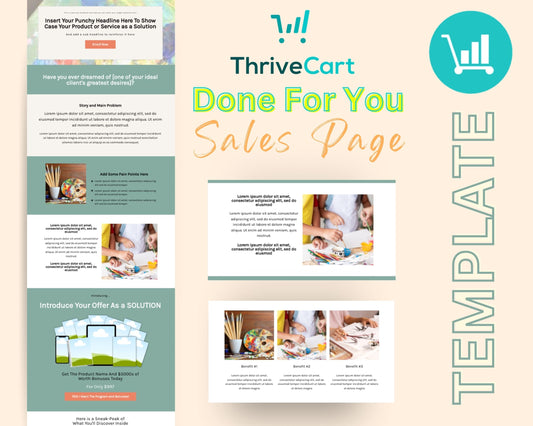 Fantasy Sales Page Template in ThriveCart