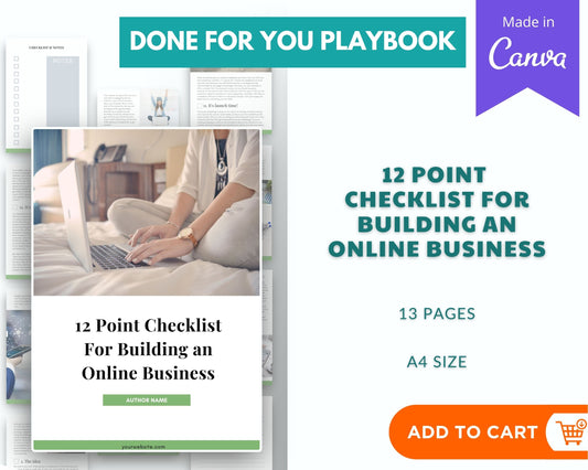 Done-for-You Mini 12 Point Checklist For Building Online Business