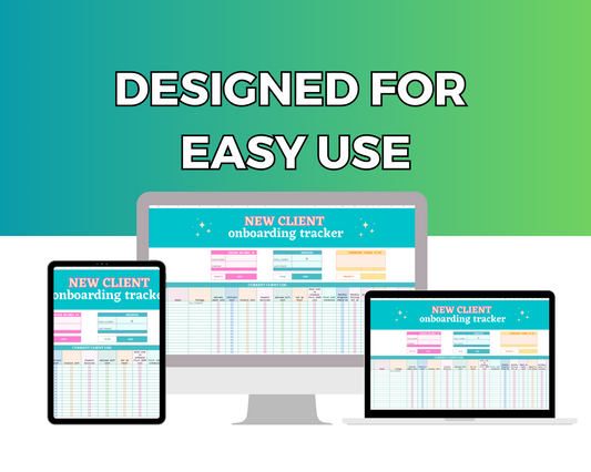 Colorful New Client Onboarding Tracker Google Spreadsheet | Simple Onboarding Tracker Google Sheets