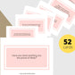 52 Know Yourself Self Exploration Cards | Canva Inspirational Cards | Commercial Use