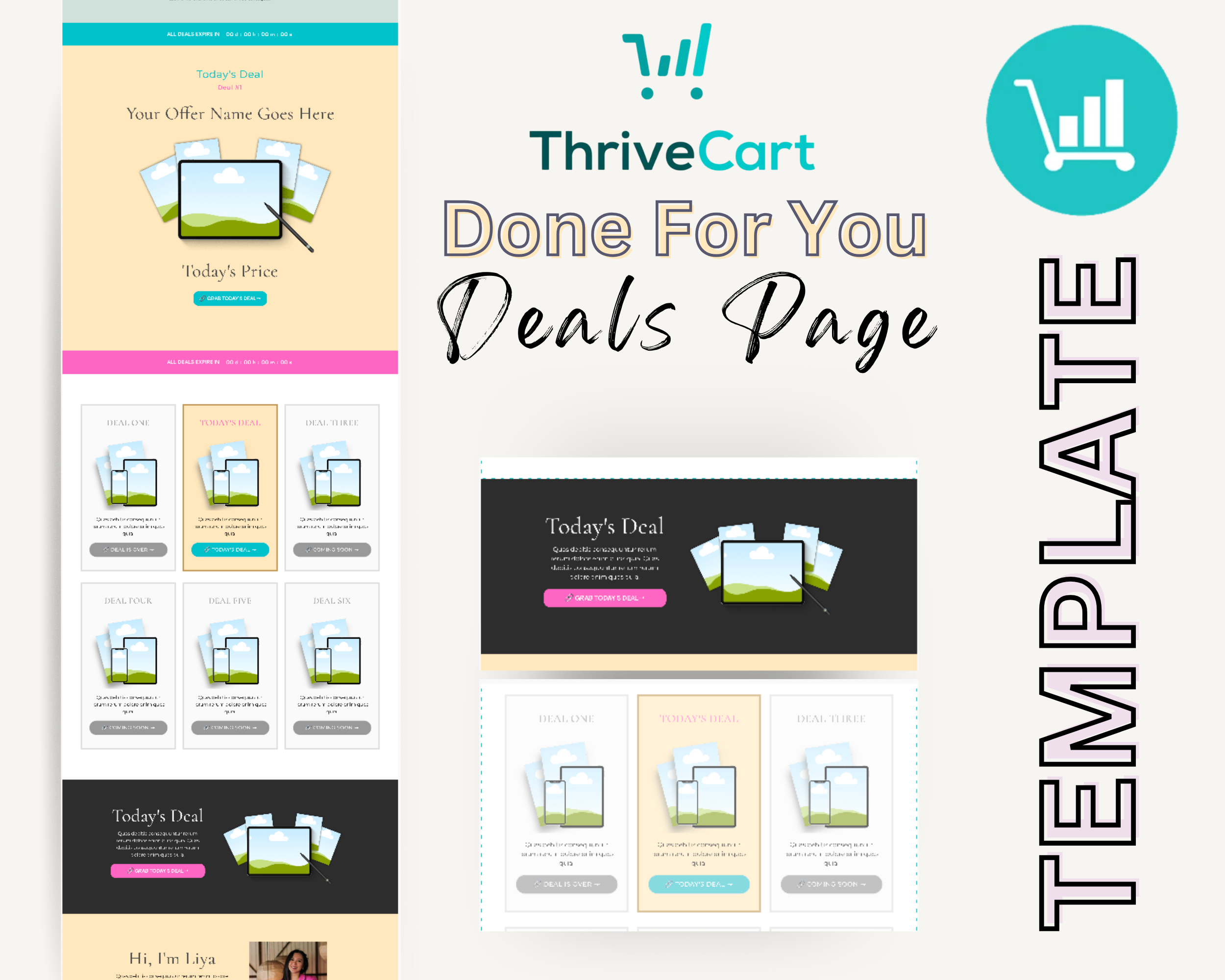 Deals Page + Product Page Templates in ThriveCart