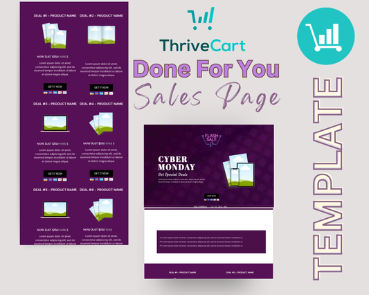 Cyber Monday Enhanced Sales Page Template