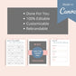 30-Day Leave Your Comfort Zone Challenge | Editable Canva Template A4 Size