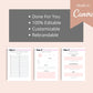 21-Day Instagram Challenge | Editable Canva Template A4 Size