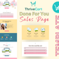 Glamour Sales Page Template in ThriveCart