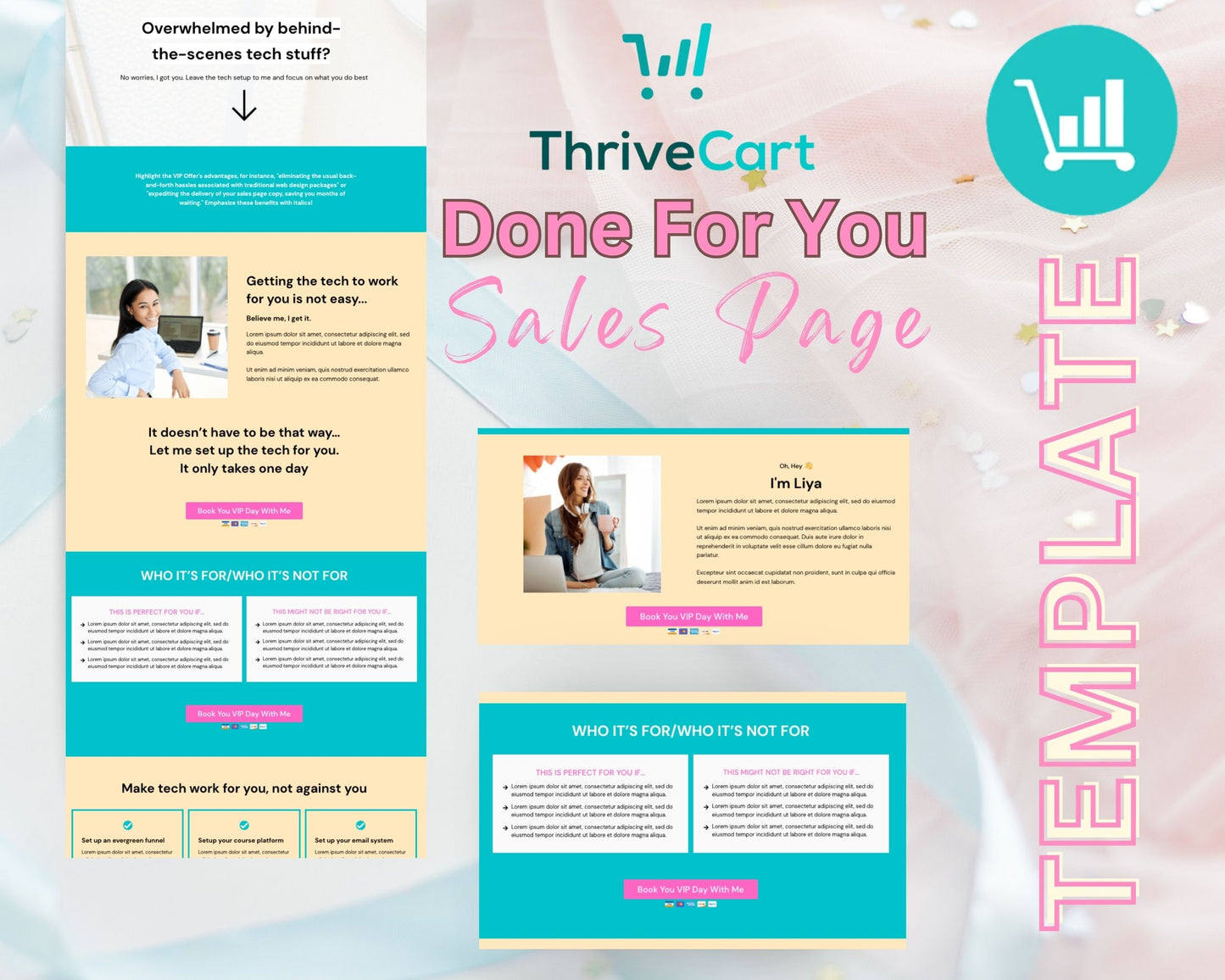 VIP Day Sales Page Template in ThriveCart