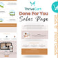 Boho Sales Page Template in ThriveCart