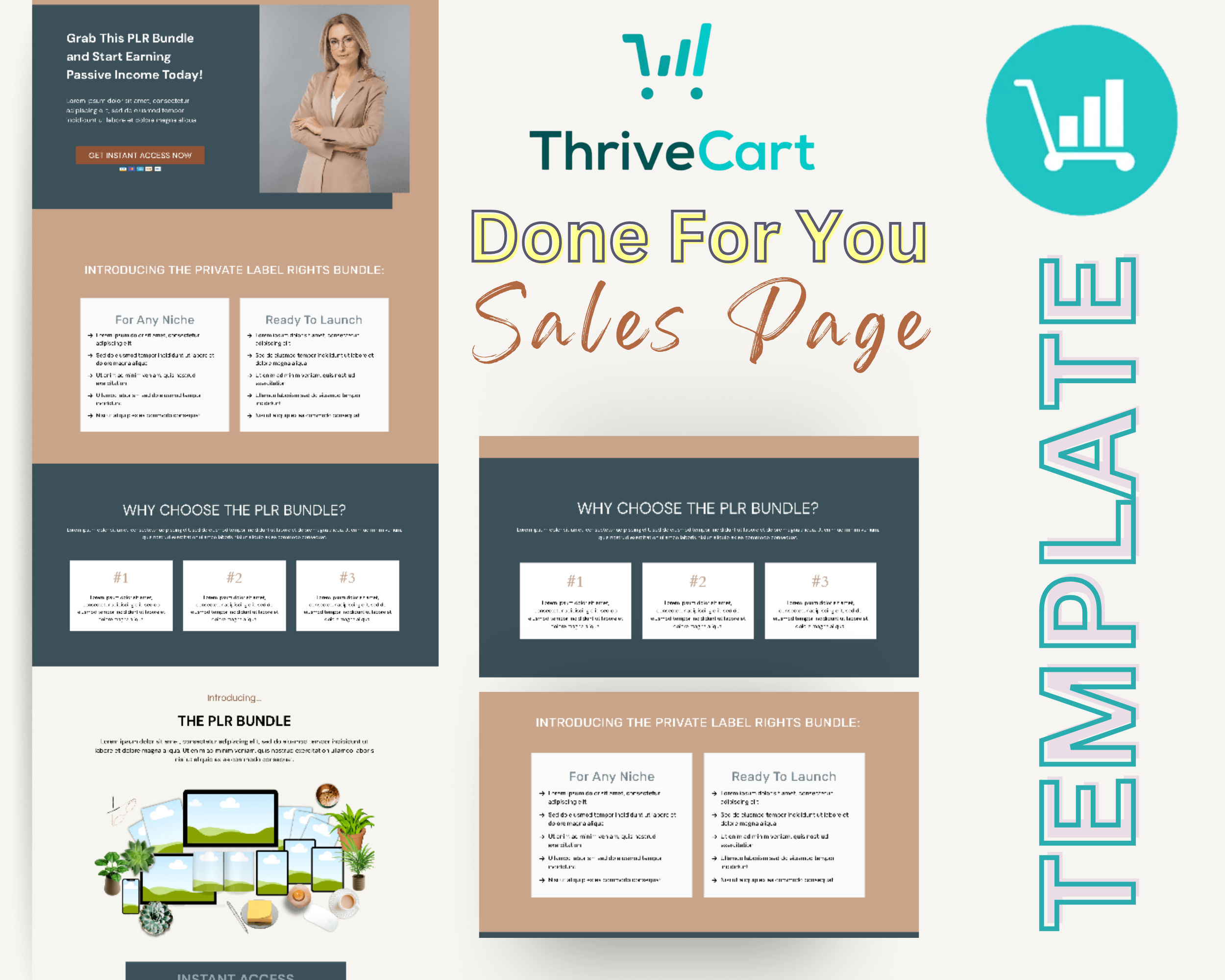 PLR Bundle Sales Page Template in ThriveCart