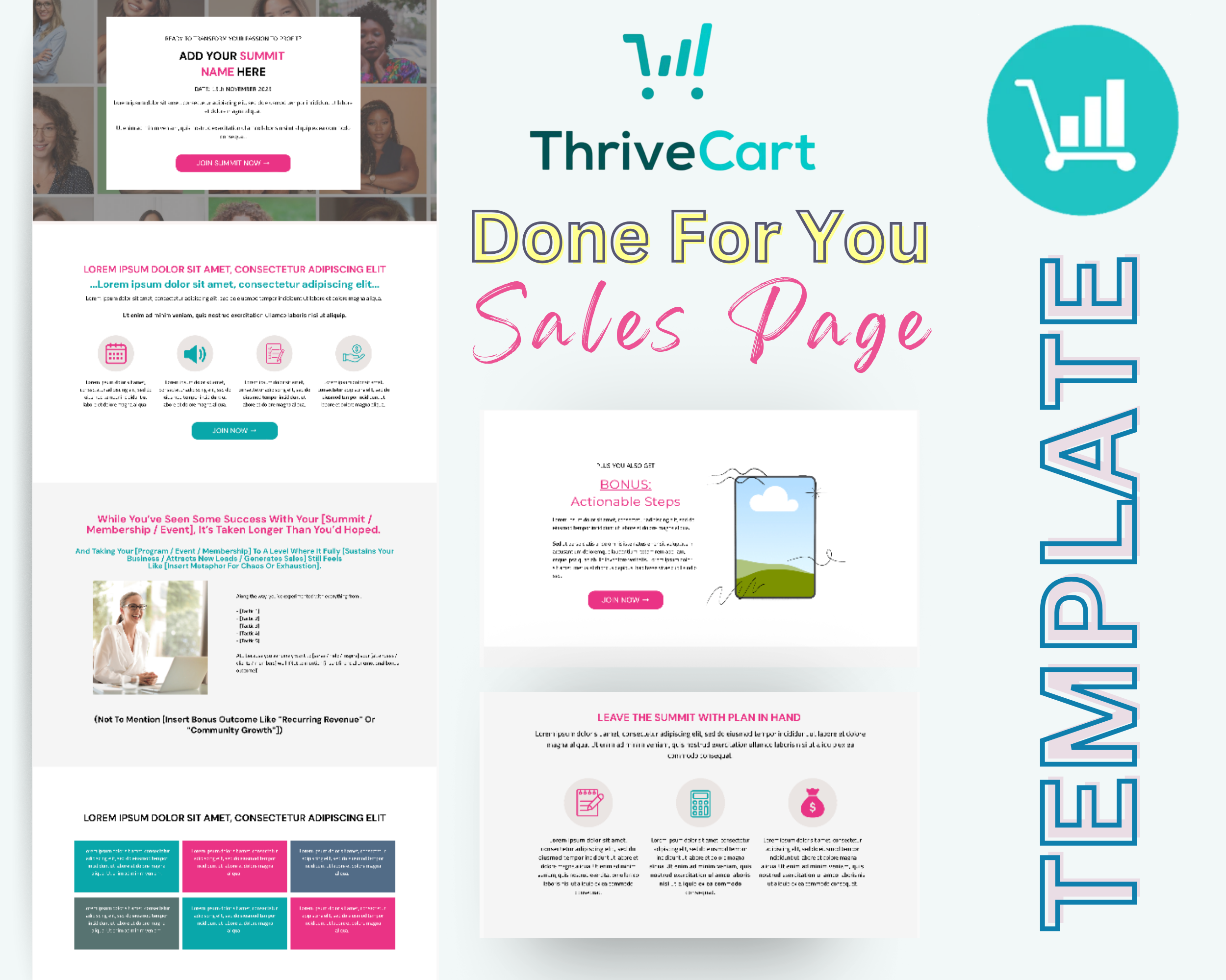 Enhanced Summit Sales Page Template in ThriveCart