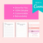 30-Day Passion Projects Purpose Challenge | Editable Canva Template A4 Size