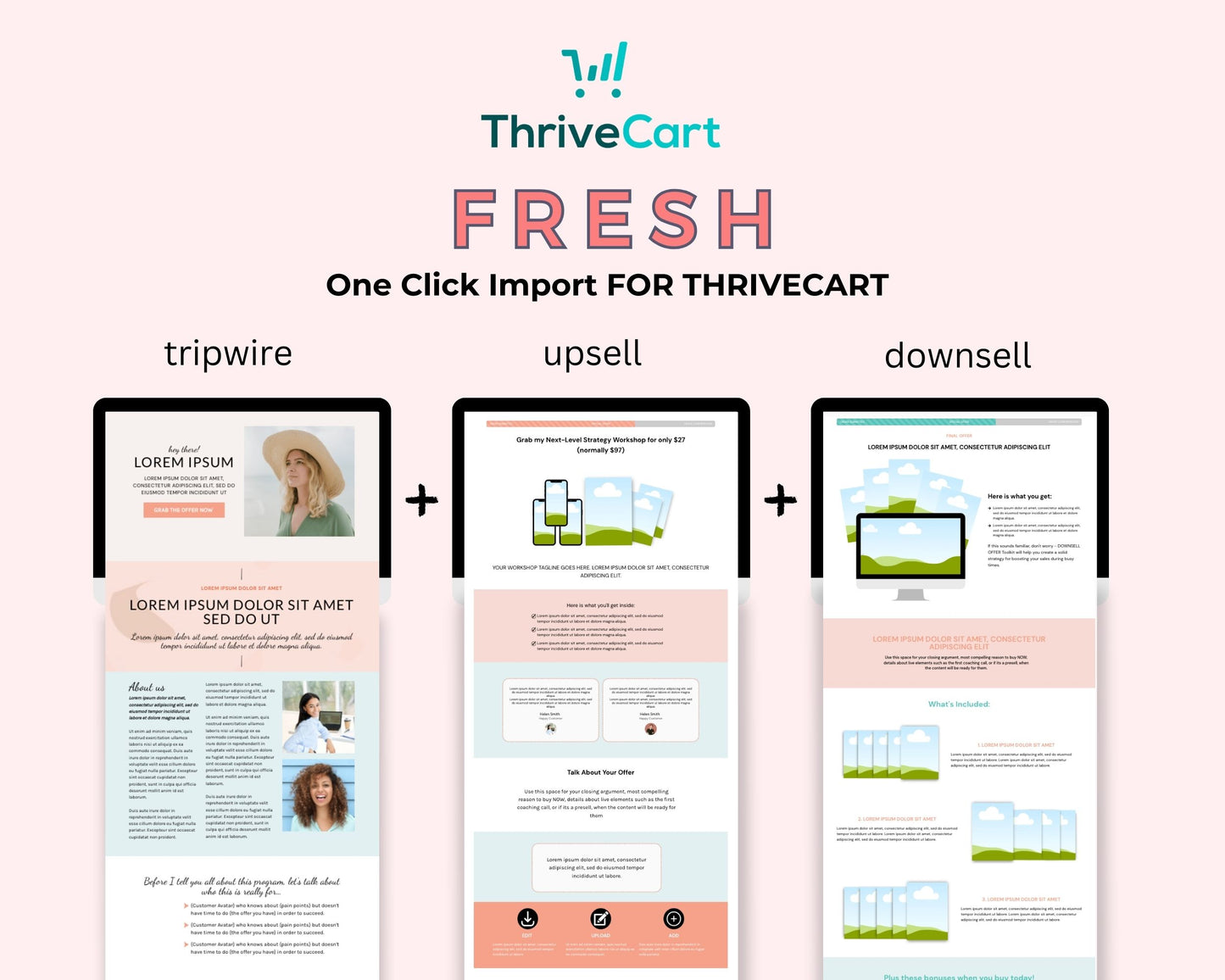 Fresh ThriveCart 4-Page Sales Funnel Template