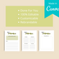 30-Day Declutter Challenge | Editable Canva Template A4 Size