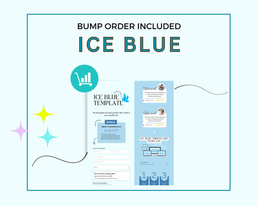 Ice Blue ThriveCart Checkout Template