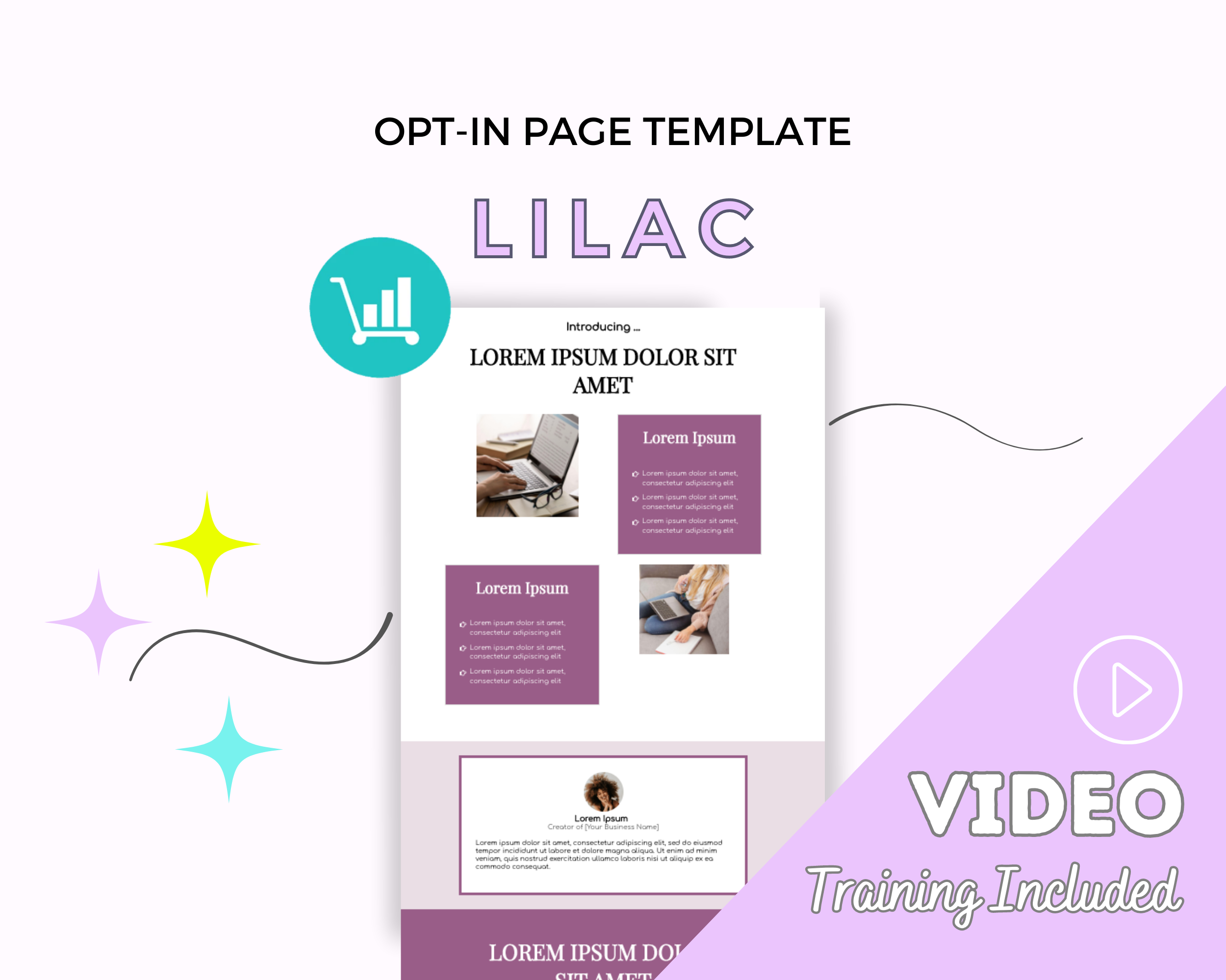Lilac ThriveCart Opt-In Page Template