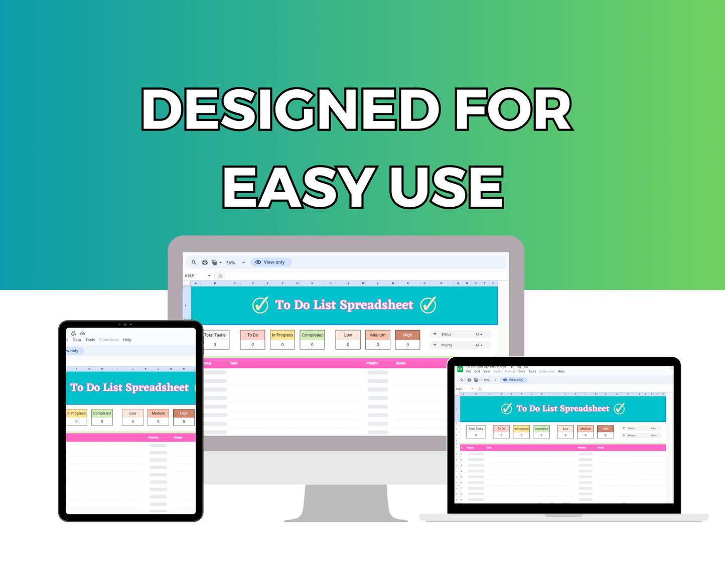 To Do List Google Spreadsheet | Simple To Do List Google Sheets