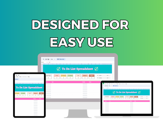 To Do List Google Spreadsheet | Simple To Do List Google Sheets