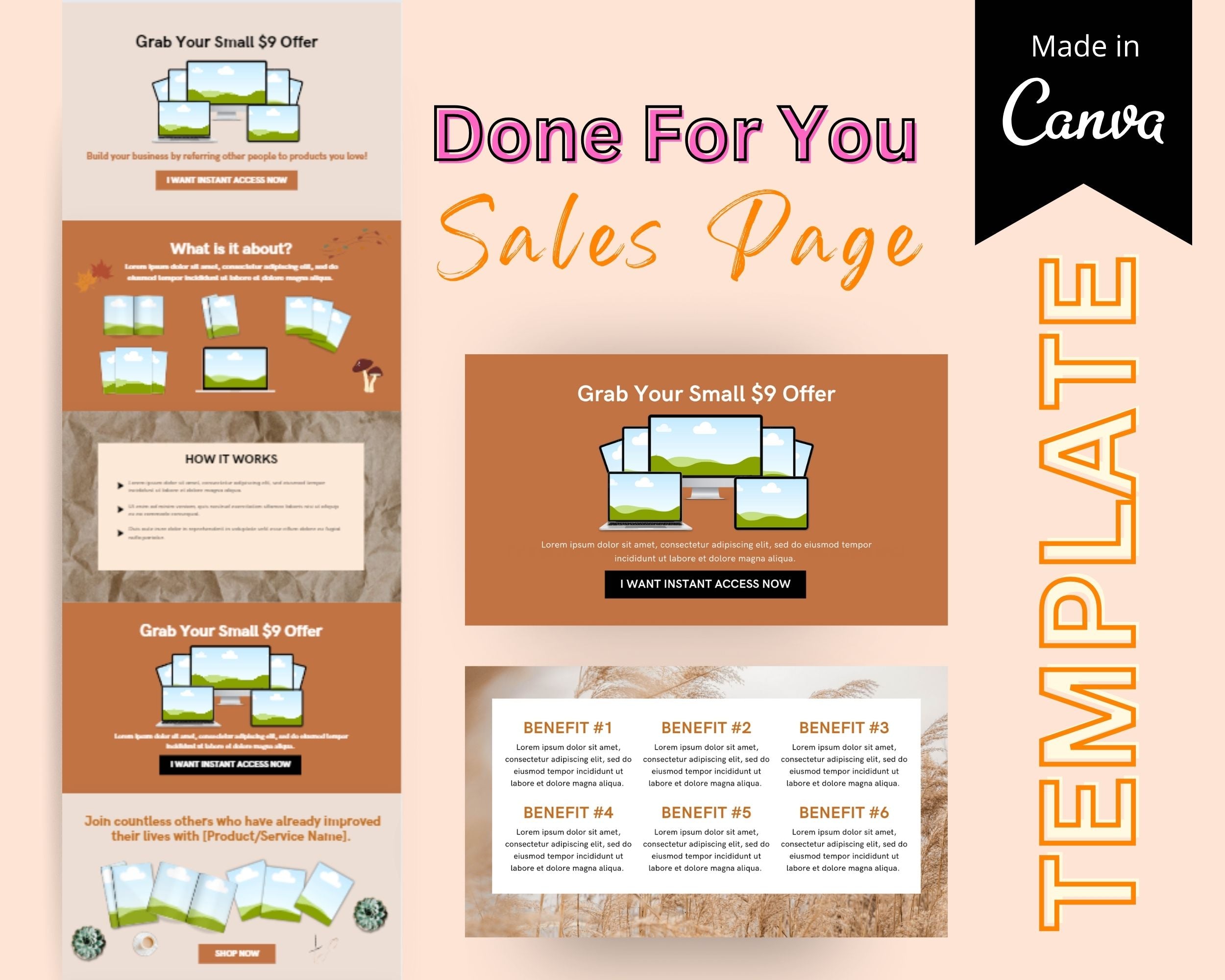 Autumn Small Offer Sales Page Template