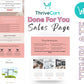 Spring Blossom Sales Page Template in ThriveCart