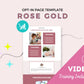 Rose Gold ThriveCart Opt-In Page Template