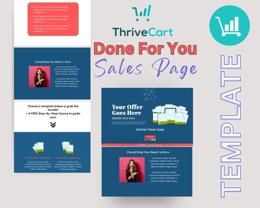 Animated New Year Sales Page Template in ThriveCart