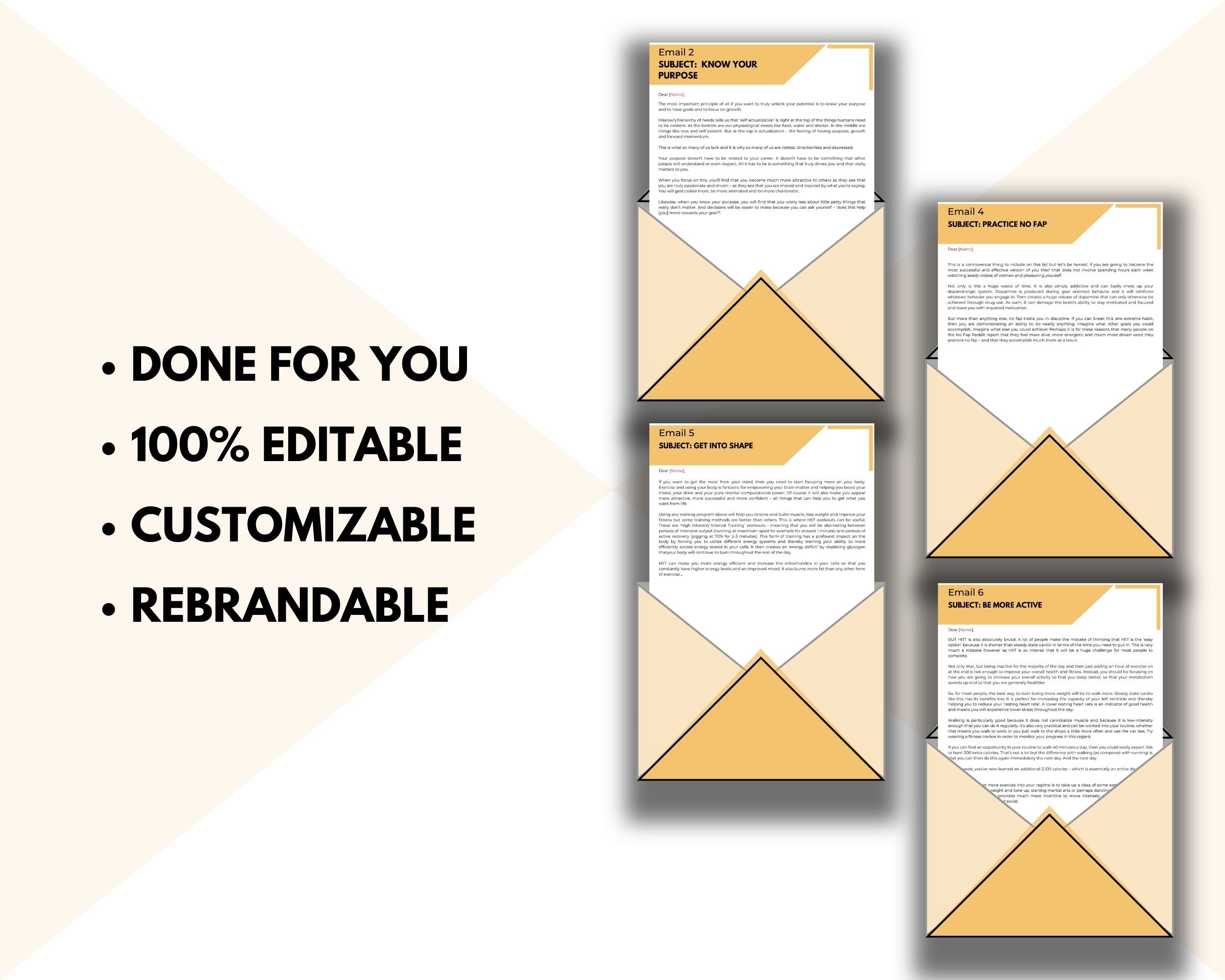 Editable 7 Timeless Principles To Unlock Your Success Emails | Newsletter Template