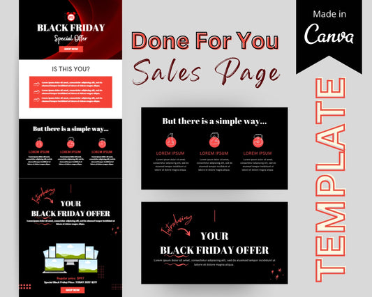 Black Friday Sales Page Template