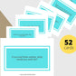 52 Get To Know Your Friends Cards | Canva Inspirational Cards | Commercial Use