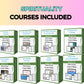 BUNDLE of 19 Wellness and Spirituality Courses | Lessons in Google Docs | Done for You Canva Slides