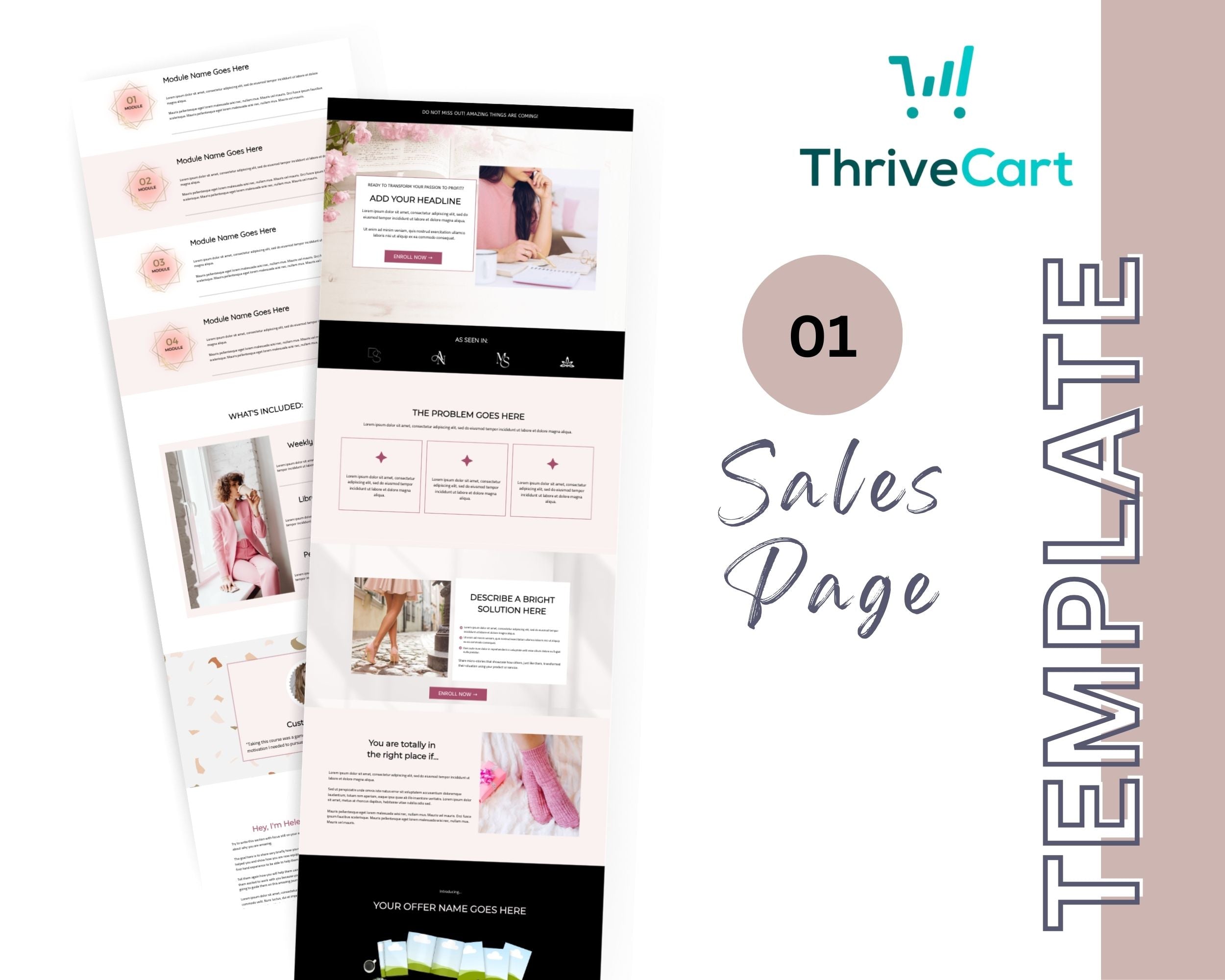 Women in Coaching Enhanced ThriveCart 4-Page Sales Funnel