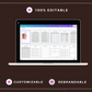 Editable Pregnancy Planner Templates in Canva | New Mom Planner Templates | Commercial Use